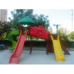 İKİ KULELİ ÜÇ KAYDIRAKLI AHŞAP