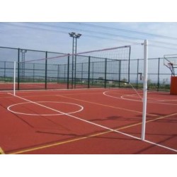 VOLEYBOL DİKMESİ VE FİLESİ MAKARALI MAPALI SABİT DİREK