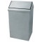 45 LİTRE SALLANIR KAPAKLI PASLANMAZ ÇÖP KUTUSU