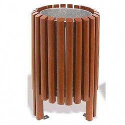 AHŞAP HİLTON MODELİ ÇÖP KOVASI