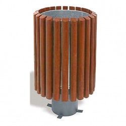 AHŞAP ÇELİK AYAKLI HİLTON MODELİ ÇÖP KOVASI