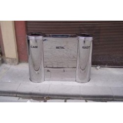 3'LÜ PASLANMAZ ÇÖP AYIRIM SİSTEMİ 2