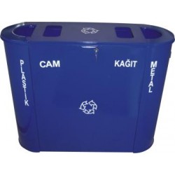 4'LÜ PASLANMAZ ÇÖP AYIRIM SİSTEMİ