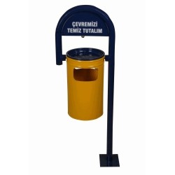 BASTON TİPİ SABİT BAHÇE ÇÖP KOVASI