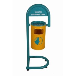 BASTON TİPİ SEYYAR BAHÇE ÇÖP KOVASI
