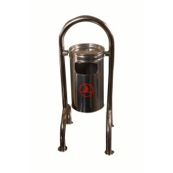 DÖRT AYAKLI PASLANMAZ BAHÇE ÇÖP KOVASI