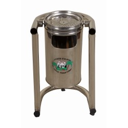 KAFES TİPİ PASLANMAZ BAHÇE ÇÖP KOVASI