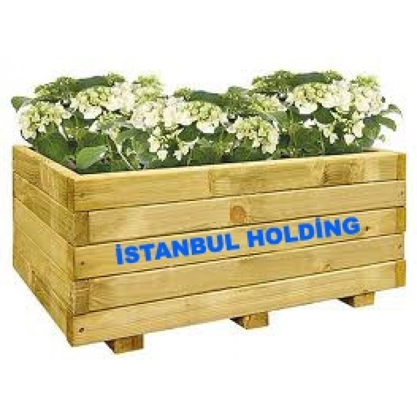 DİKDÖRTGEN MODELİ AHŞAP ÇİÇEKLİK 4