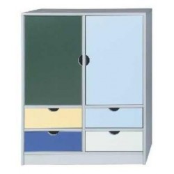 2 KAPAKLI + 4 ÇEKMECELİ DOLAP