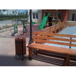 DÜZ AHŞAP OTURMA GRUBU