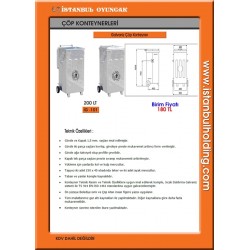 200 LT GALVANİZ ÇÖP KONTEYNERİ 200 LT GALVANİZ ÇÖP KONTEYNERİ