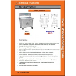400 LT GALVANİZ ÇÖP KONTEYNERİ 2 400 LT GALVANİZ ÇÖP KONTEYNERİ 2
